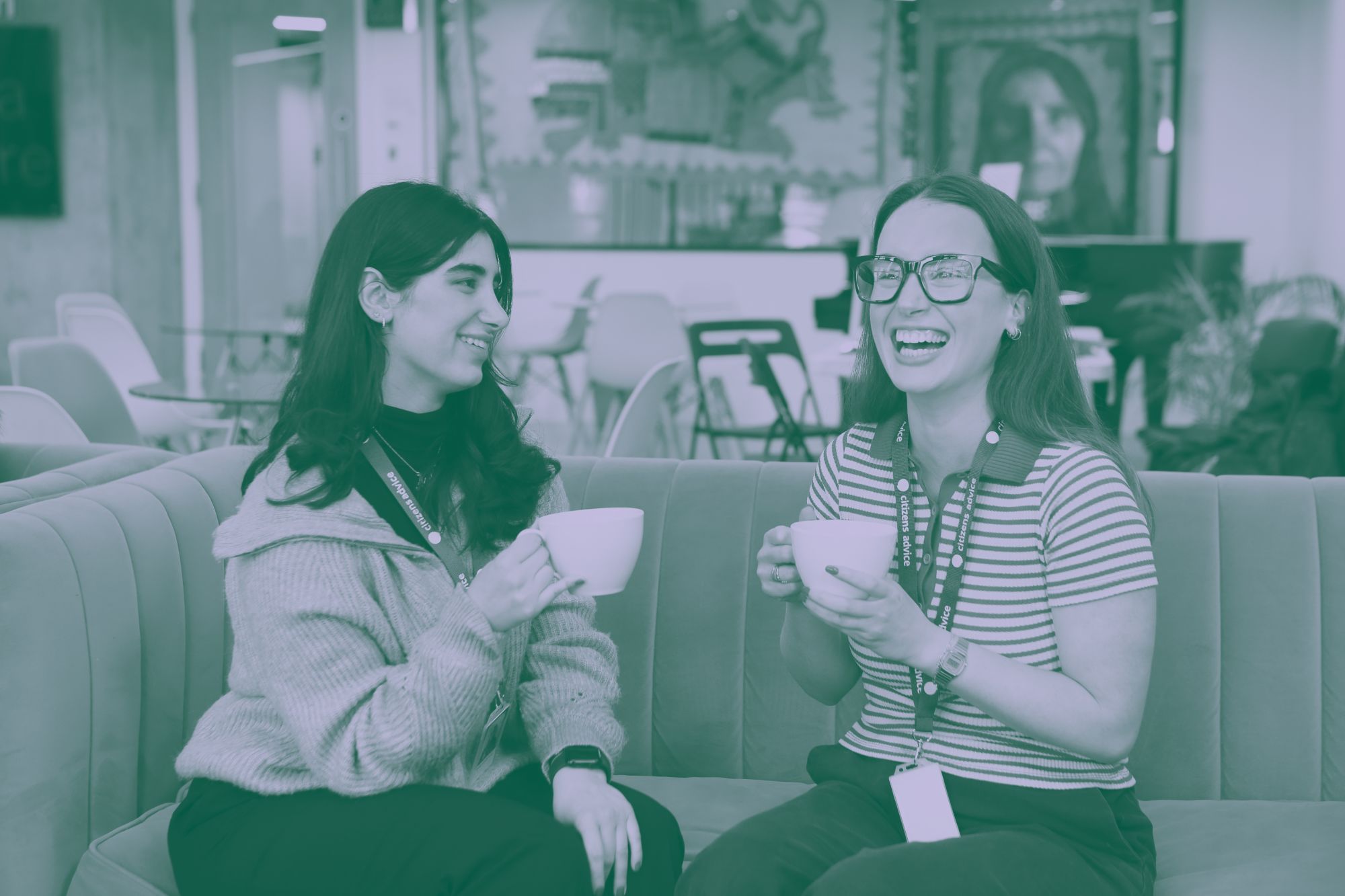 generous smiling younger women chatting img 9326